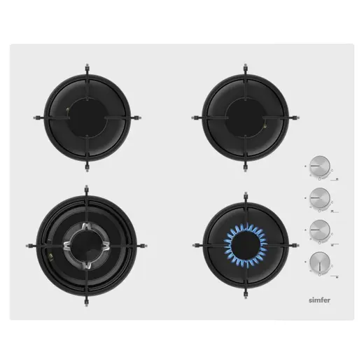 Simfer 3658 3+1 Wok Gözlü 65 Cm Cam Ankastre Ocak