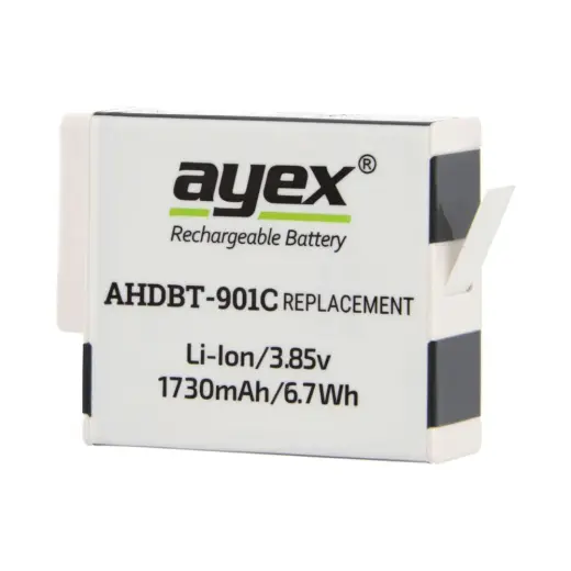 Ayex AHDBT-901C Batarya Gopro Hero 9 10 11 12 Ile Uyumlu