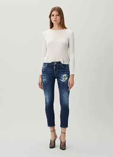 Lacivert Jean Pantolon