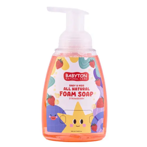 Babyton Çocuklar İçin Doğal Köpük Sabun Çilek 350 ml