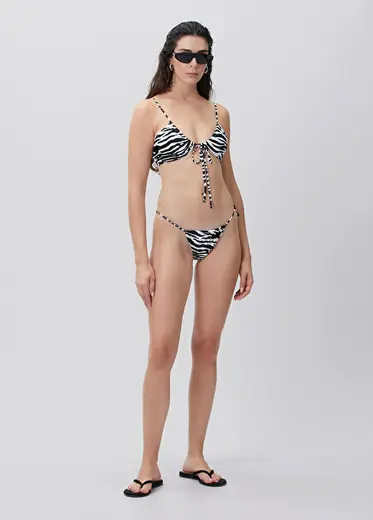 Zebra Desenli Bikini Takımı