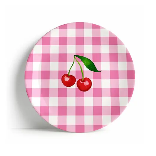 Fern&Co Sweet Cherry Collection Büyük Tabak 4 Lü Set