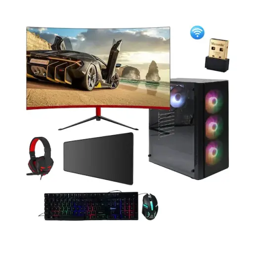 Ramtech Gamer1 R5-5500 16 GB 480 GB SSD RTX3050 24" Free Dos Masaüstü Oyuncu Bilgisayarı