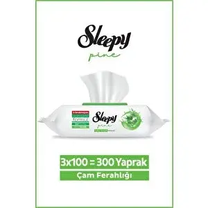 Sleepy Pine Yüzey Temizlik Havlusu&mendili Çam Ferahlığı 3x100 (300 Yaprak)
