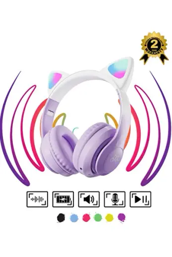 Bluetooth Kulaklık Kulaklık Pro 5.3 Akıllı Rgb Led Detaylı Bluetooth Kablosuz Kulaklık Çocuk Oyuncu