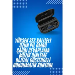 Aslanoğlu Store Mey Ithalat® Rgb Işıklı Çift Mikrofonlu Siyah Profesyonel Kulaklığı Kablosuz Kulakiçi Yeni Nesil 2
