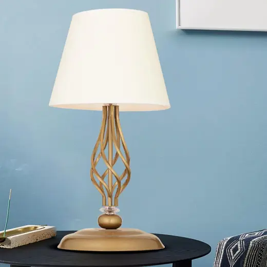 Apliqa Lupin Beyaz Şapkalı Eskitme Masa Lambası Modern Tasarım Salon-yatak Odası Abajur