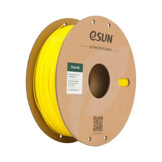 Esun 1 kg Sarı PLA+HS Filament 1,75 mm Yüksek Baskı Kalitesi ve Güçlü Katman Yapışması