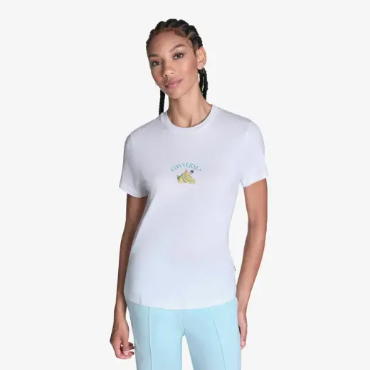 Converse Kadın Beyaz T-Shirt