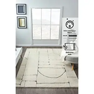 Konfor Halı Konfor Jung 7183 Modern Dokuma Yumuşak Post Shaggy Halı 160x230 cm