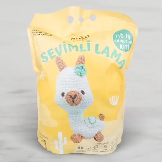 Hello Crafts Softie Amigurumi Kiti - Sevimli Lama - HSKA-02