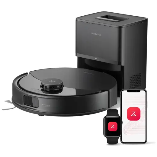 Roborock Q8 Max Pro Plus Akıllı Robot Süpürge - Siyah