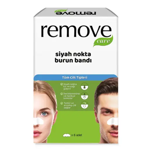 Remove Care Siyah Nokta Burun Bandı 6'lı