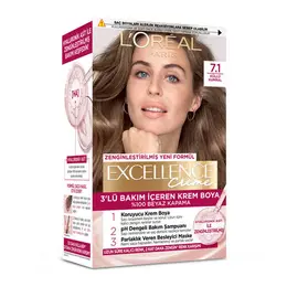Loreal Paris Excellence Creme Saç Boyası - 7.1 Küllü Kumral 2