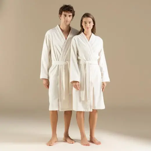 Mardılle Bambu Unısex Bornoz Ekru