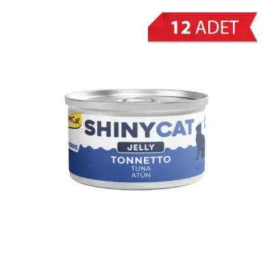 GimCat Shinycat Jöle İçinde Ton Balıklı Kedi Konservesi 70gr (12 Adet)