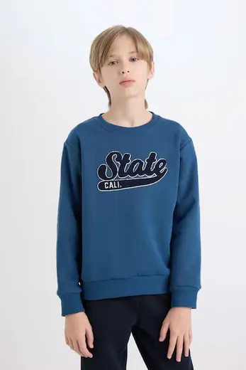 Nakışlı Sweatshirt Erkek Çocuk