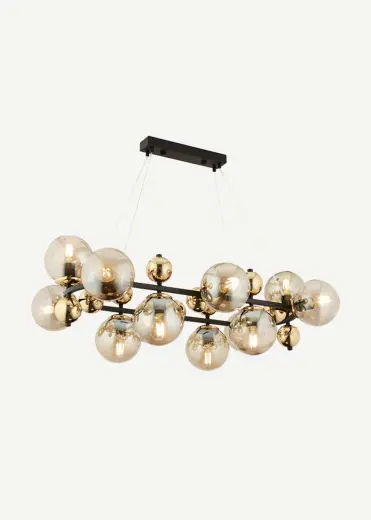 Suave 12'li Avize Gold-Siyah (70x90 cm)