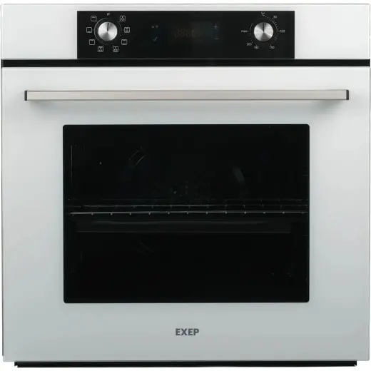 exep ef-260 beyaz ankastre fırın(71 litre-turbo fan/soğutma fan-8 programlı- kurulum)