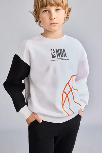 NBA İçi Yumuşak Tüylü Sweatshirt Erkek Çocuk