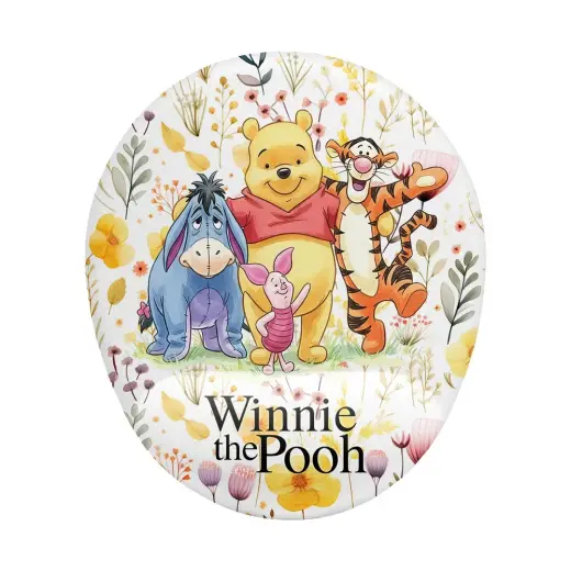 Hamiki Winnie The Pooh ve Arkadaşları Bilek Destekli Mouse Pad Ergonomik Kaymaz Taban Mousepad Fare Altlığı