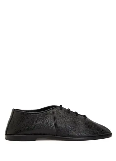 Siyah Kadın Deri Loafer