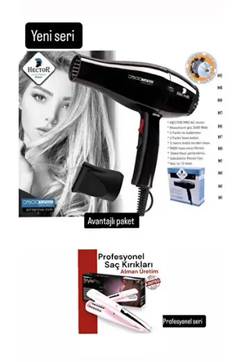 Profesyonel Seri 2400 W Saç Kurutma Makinesi