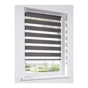 Kidmex Antrasit Bambu Zebra Stor Güneşlik Perde 170x200 cm