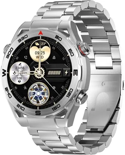 Havit M9030 ULTRA Amoled HD 46MM Akıllı Saat Metal Kordon (Gri)