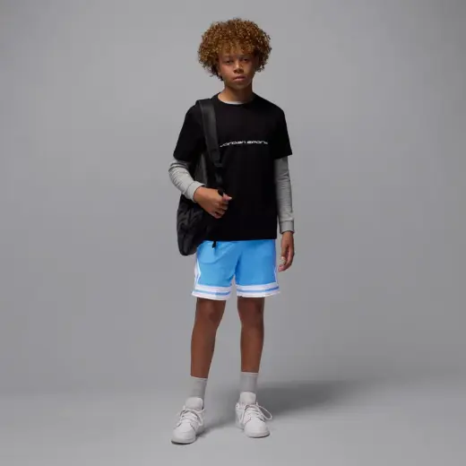 Jordan Dri-FIT Sport Diamond Çocuk Mavi Basketbol Şort