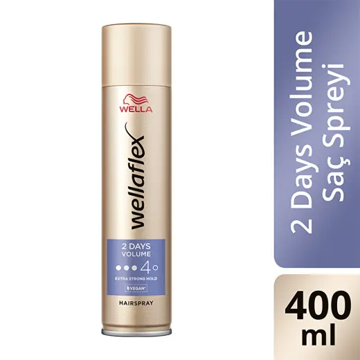 Wella Wellaflex 2 Days Volume 2 Gün Boyunca Hacim Veren Saç Spreyi Extra Strong Hold 400 ml - 4/5 Hold