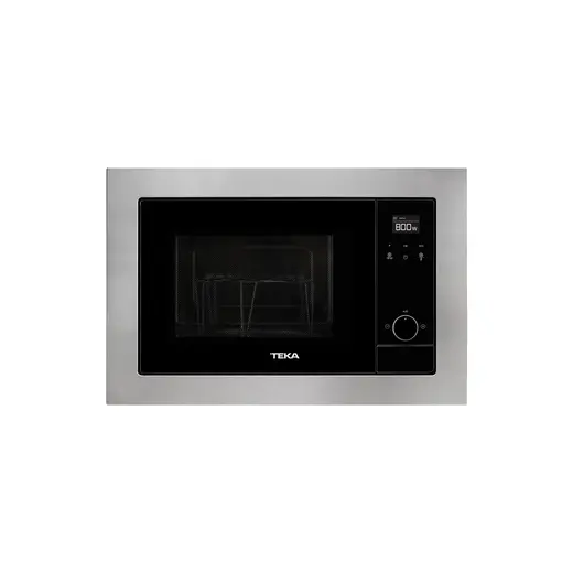 Peramics Teka MS 620 BIS Ankastre Mikrodalga Fırın + Izgara Inox & Siyah Cam 20 lt 40584010