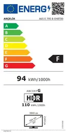 Arçelik A65 E 795 B 4K Ultra HD 65" 165 Ekran Uydu Alıcılı Google Smart Led Tv 5