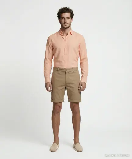 Regular Normal Bel Bermuda/Şort
