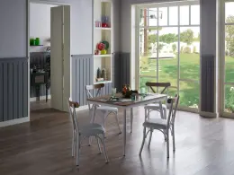 Essen Mutfak Masa Takımı Beyaz 5