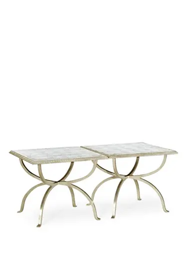 Jc Modern Luxe Gri İkili Yan Sehpa