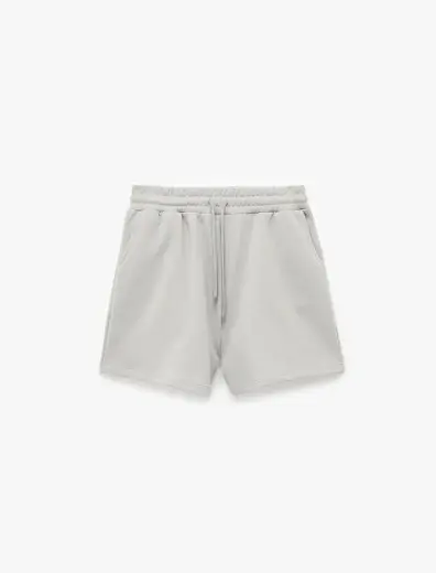 Cepli Beli Bağcıklı Pamuklu Slim Fit Mini Şort