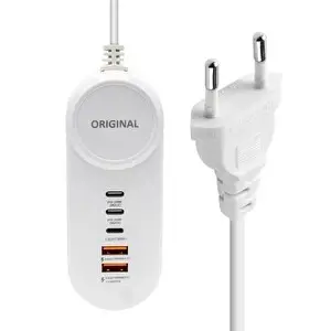 Powermaster PM-20659 25W PD Lightning 2x Type-C 2xUSB Şarj Adaptör