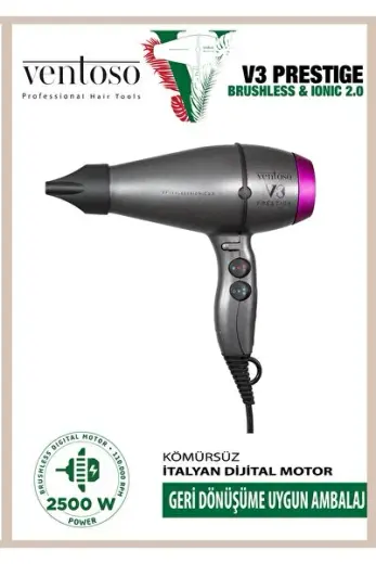 V3 Prestige Brushless & Ionic 2.0 2500w Profesyonel Fön Makinesi Anatolıan Fuschıa
