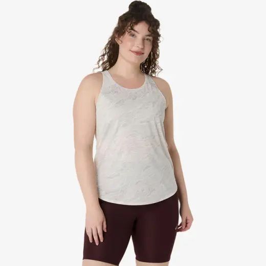 Asics Fujitrail Tank Kadın Krem Atlet