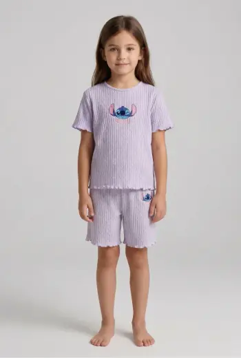 Stitch tişört ve şort takım
