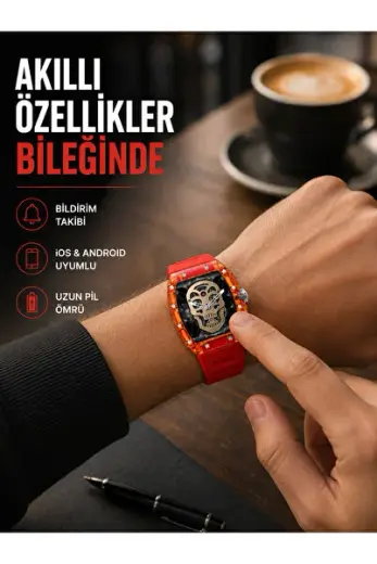 Manyetik Şarjlı Akıllı Saat iOS Android Uyumlu Yeni Nesil