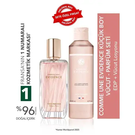 Comme Une Evidence Küçük Boy Vücut - Parfüm Seti-EDP 50 ml &Vücut Losyonu 200 ml