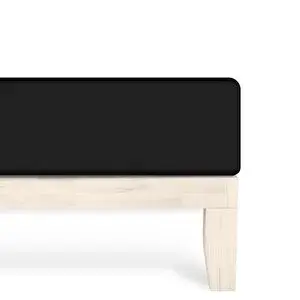 Calmera Home Tek Kişilik %100 Pamuk Penye Lastikli Çarşaf - Fitted Siyah - 120x200 Cm Siyah