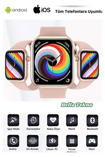 Her An Bağlantıda Kalın – Bluetooth Aramalı Watch 7 Akıllı Saat teknoşık