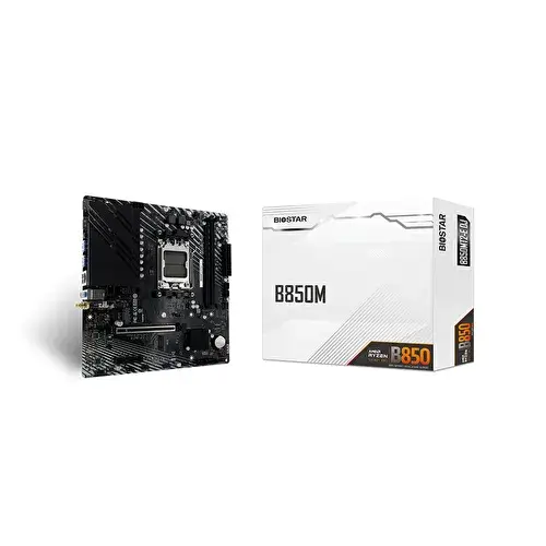 Biostar B850MT2-E DJ DDR5 8000MHz AM5 mATX Anakart