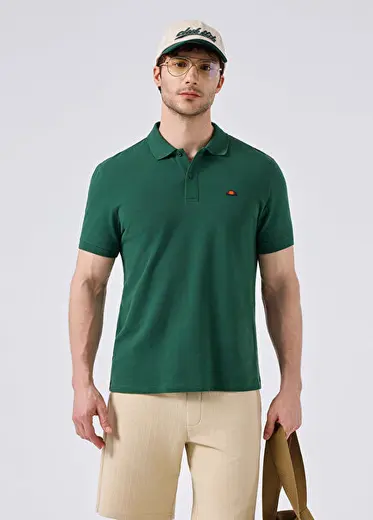 Yeşil Polo Yaka Kısa Kollu Erkek T-shirt 6SM5044-GRN