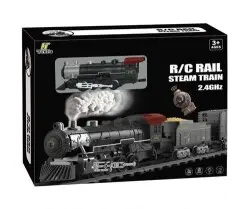 Classic Steam Kumandalı 2,4 Ghz Pilli Tren Seti 30 Parça