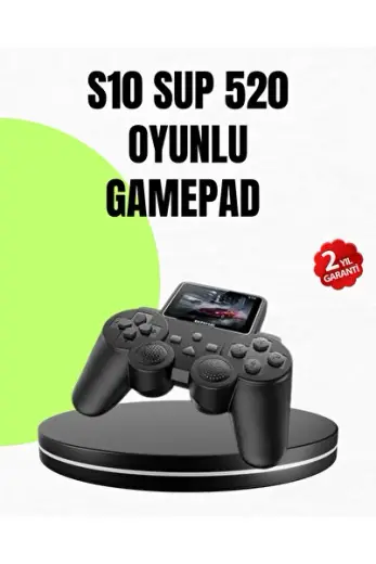 Mey İthalat® Orijinal 2025 S10 Gamepad 520 Oyunlu HDMI TV Bağlantılı A Kalite Atari