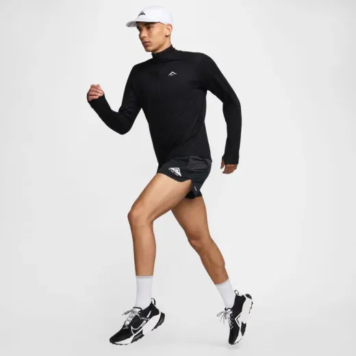 Nike Dri-Fit Trail Midlayer Erkek Siyah Koşu Üstü